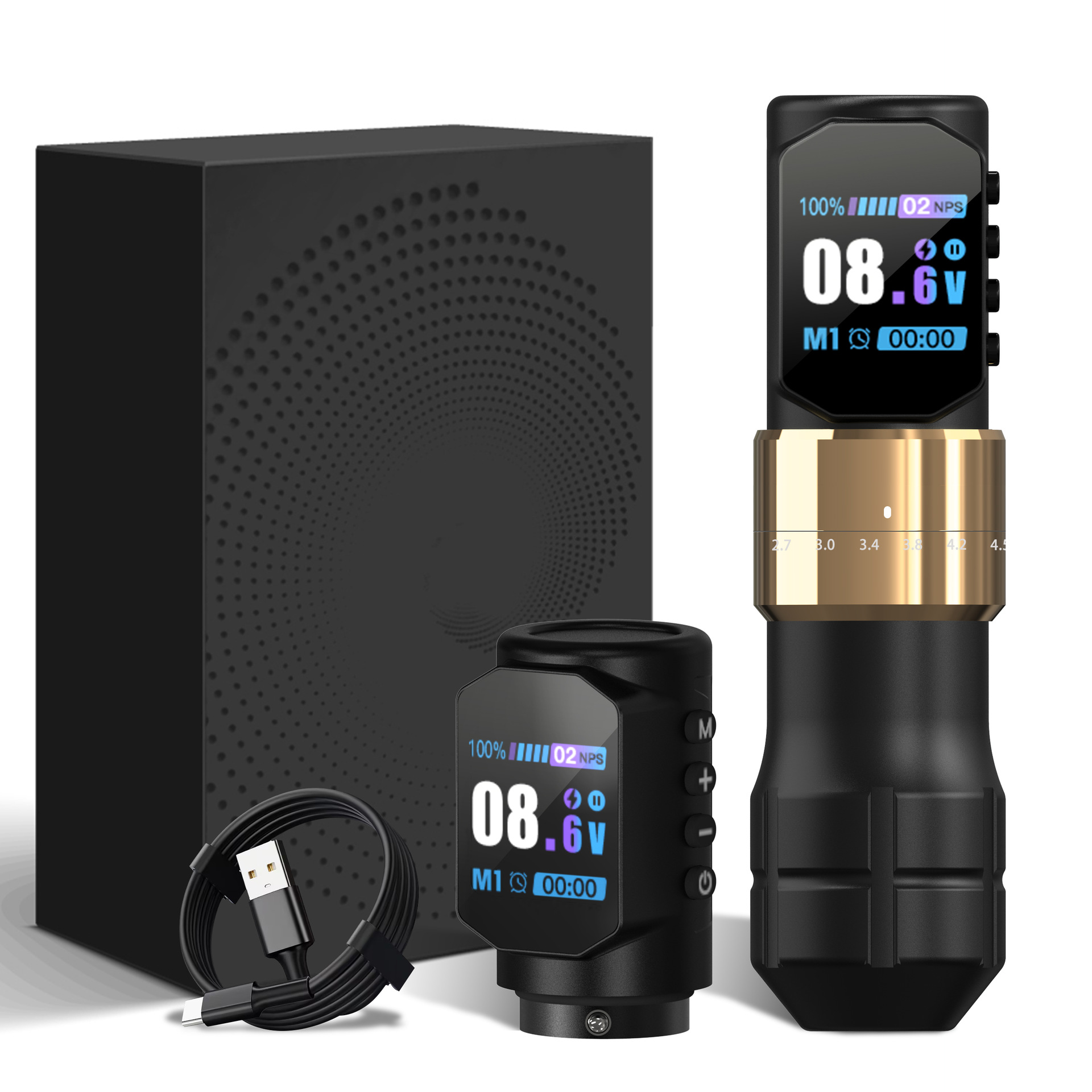 HY002 Double Battery Wireless Tattoo Pne