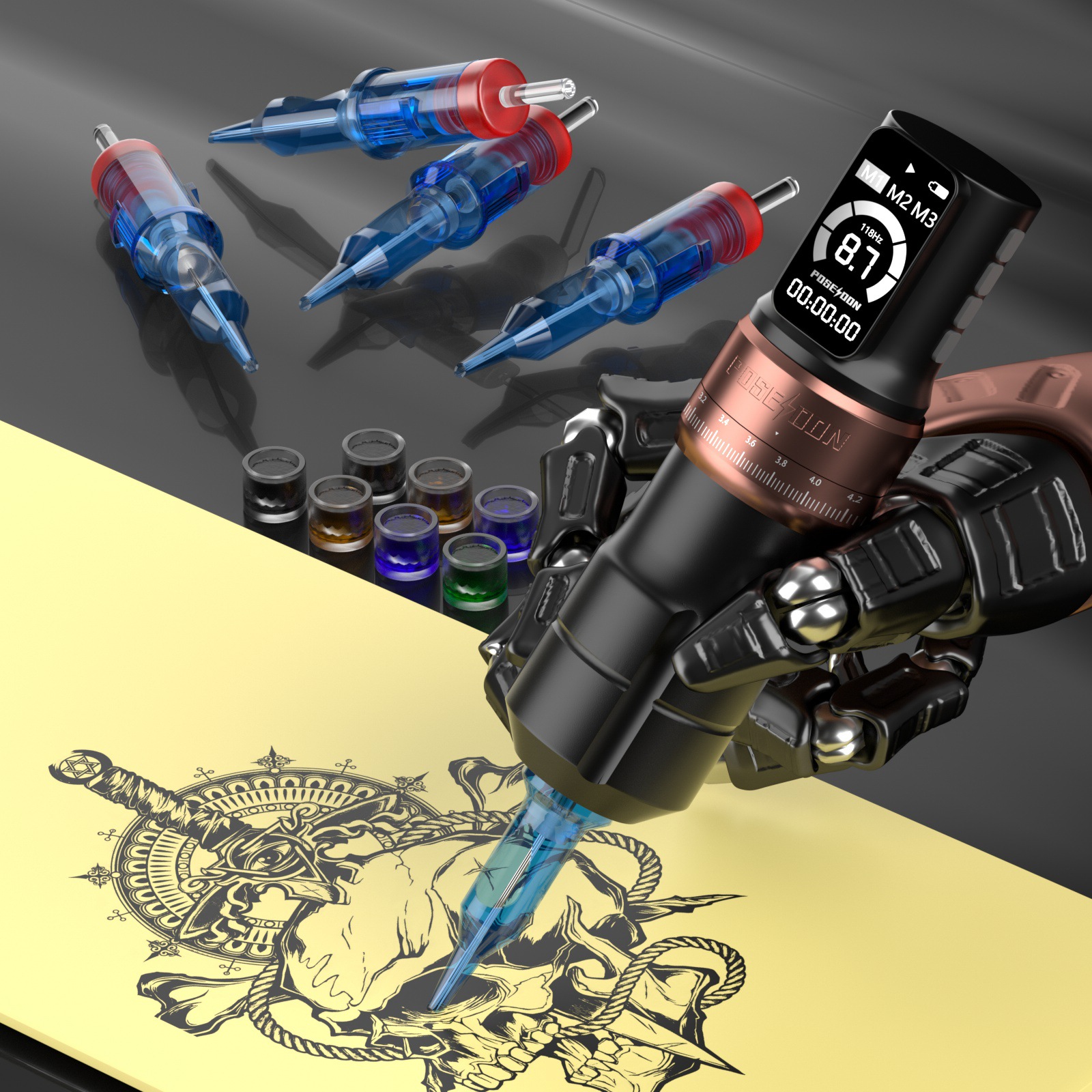 Rechargeable Battery wireless rotary tattoo machine - 图片 3